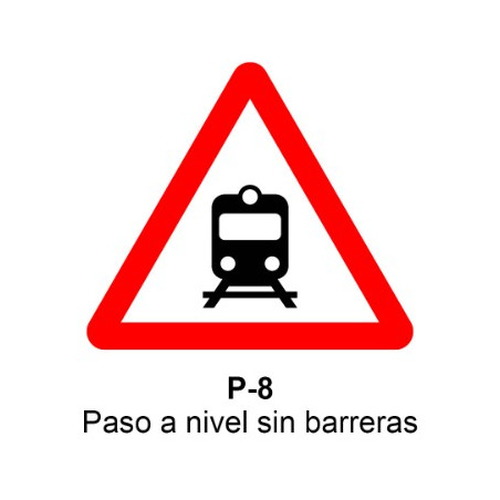 Señal MOPU aluminio triangular Señales de advertencia de peligro