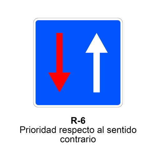 Señal MOPU acero de Prioridad Señales de Prioridad