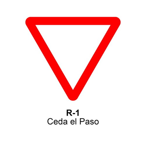 Señal MOPU acero de Prioridad Señales de Prioridad