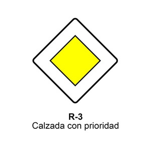 R-3 Calzada con prioridad