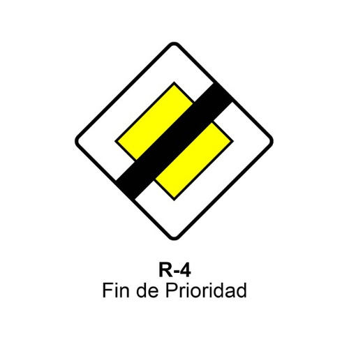 Señal MOPU acero de Prioridad Señales de Prioridad