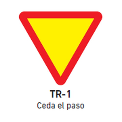 Señal MOPU acero de Prioridad Señales de Prioridad