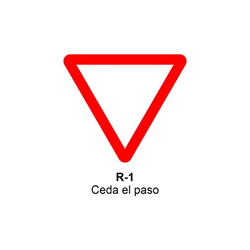 Señales MOPU Acero Señal MOPU acero triangular Señales de advertencia de peligro
