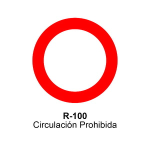 R-100 Circulación prohibida