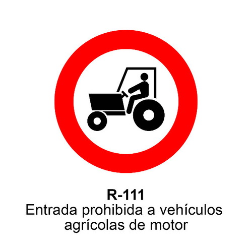 Señal MOPU aluminio circular Señales de obligación