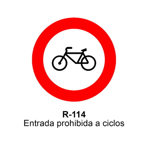 Señal MOPU acero circular Señales de prohibición
