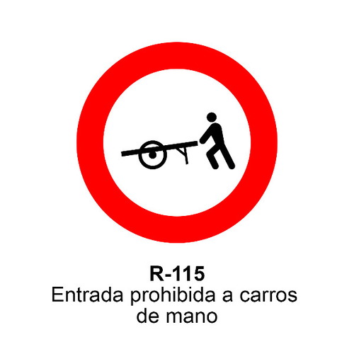 Señal MOPU acero circular Señales de prohibición
