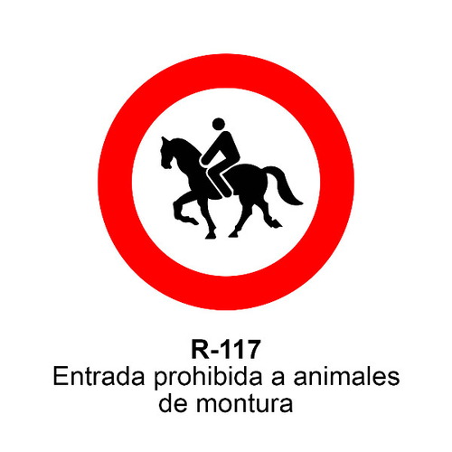 Señal MOPU acero circular Señales de prohibición