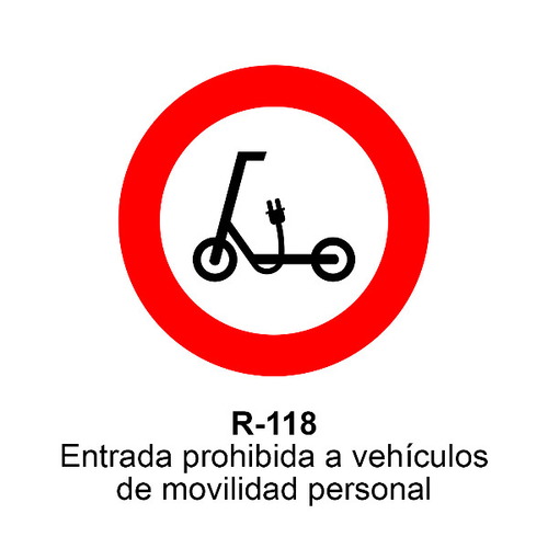 Señal MOPU acero circular Señales de prohibición