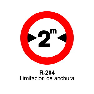 R-204 Limitación de anchura