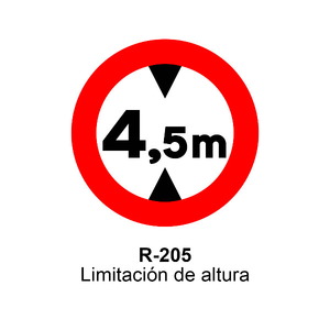 R-205 Limitación de altura