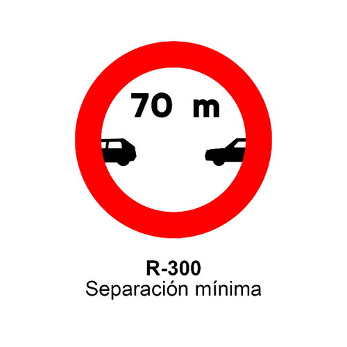 Señal MOPU acero circular Señales de prohibición