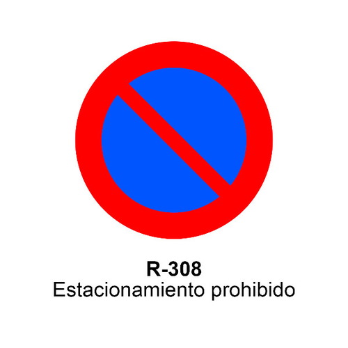 Señal MOPU acero circular Señales de prohibición