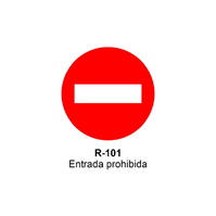 Señales MOPU Acero Señal MOPU acero circular Señales de prohibición de entrada