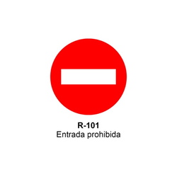 Señales MOPU Acero Señal MOPU acero circular Señales de prohibición de entrada
