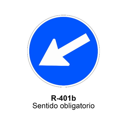 Señal MOPU acero circular obligación Señales de obligación