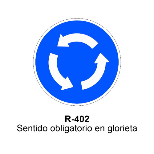 Señal MOPU acero circular obligación Señales de obligación