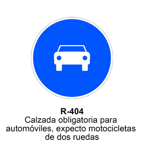 Señal MOPU acero circular obligación Señales de obligación