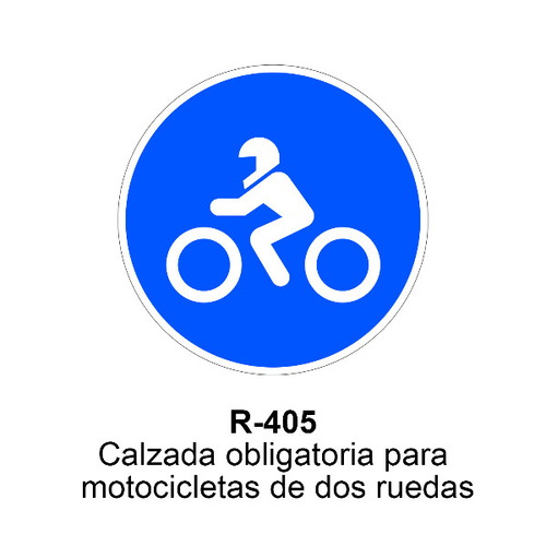 Señal MOPU acero circular obligación Señales de obligación