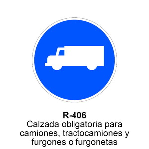 R-406 Calzada para camiones