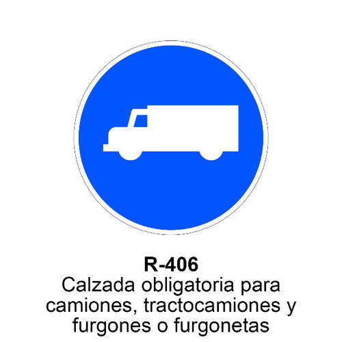 Señal MOPU acero circular obligación Señales de obligación