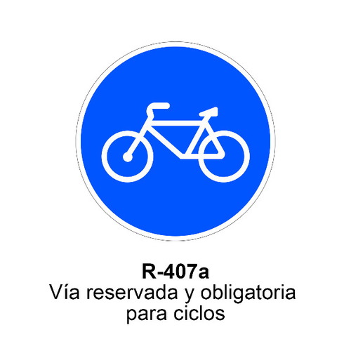 Señal MOPU acero circular obligación Señales de obligación