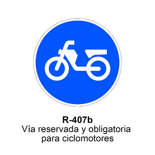 Señal MOPU acero circular obligación Señales de obligación