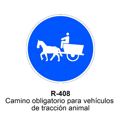Señal MOPU acero circular obligación Señales de obligación