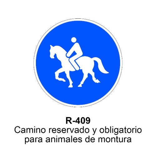 Señal MOPU acero circular obligación Señales de obligación