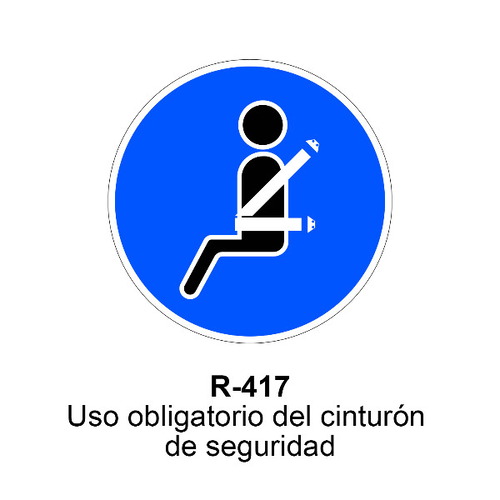 Señal MOPU acero circular obligación Señales de obligación