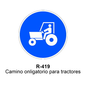 R-419 Camino Obligatorio para tractores