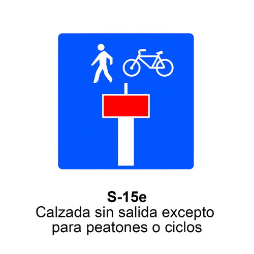 Señales económicas cuadradas de L50cm definitivas y de obra Señales indicaciones generales