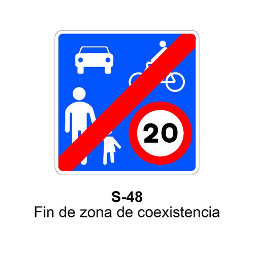 Señales económicas cuadradas de L50cm definitivas y de obra Señales indicaciones generales