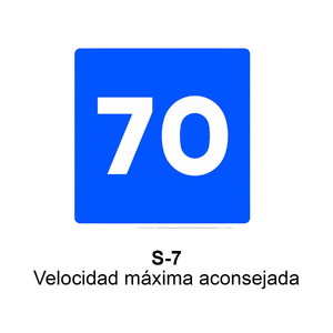 S-7 Velocidad máxima aconsejable