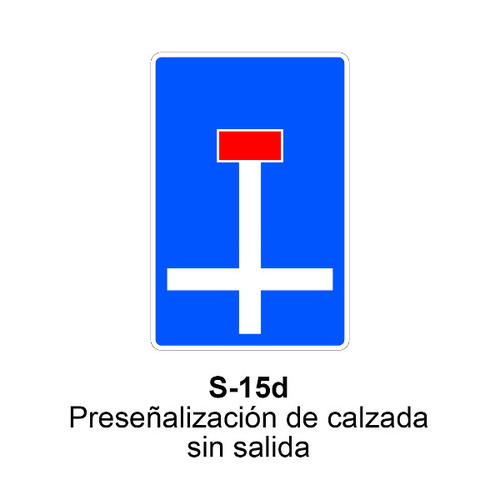Señal MOPU acero rectangular y cuadrado Señal Indicaciones Generales