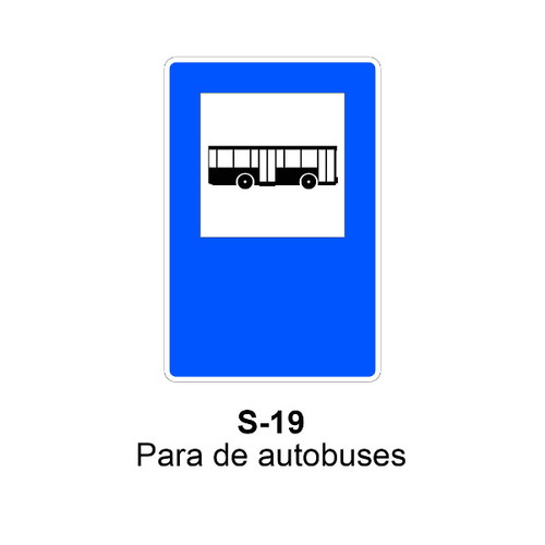 Señal MOPU acero rectangular y cuadrado Señal Indicaciones Generales