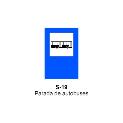 Señal MOPU acero rectangular Señal informativa de servicios