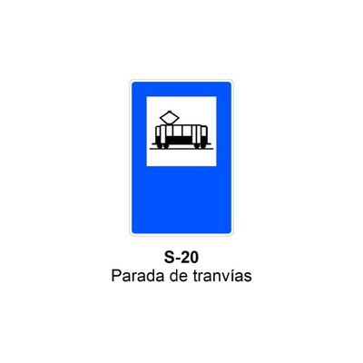 Señal MOPU acero rectangular Señal informativa de servicios
