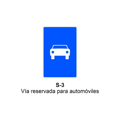 Señal MOPU acero rectangular Señal informativa de servicios