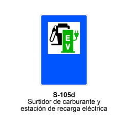 S-105D Surtidor de Carburante y Estación de Recarga Eléctrica