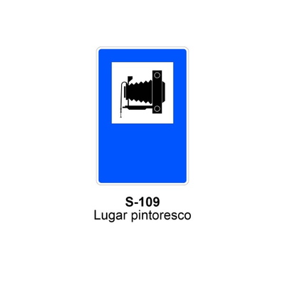 Señal MOPU acero rectangular Señal informativa de servicios