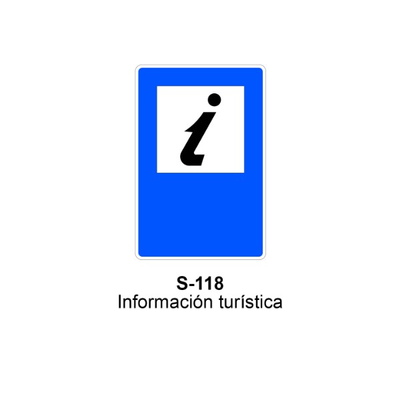 Señal MOPU acero rectangular Señal informativa de servicios