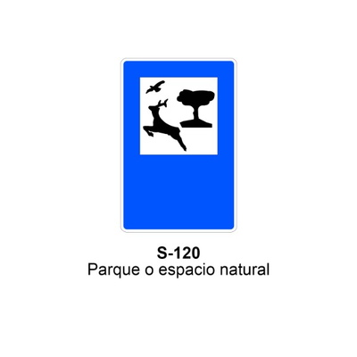 Señal MOPU acero rectangular Señal informativa de servicios