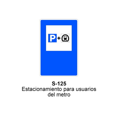 Señal MOPU acero rectangular Señal informativa de servicios