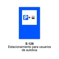 S-126 Estacionamiento para usuarios de autobús