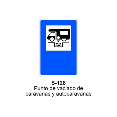 Señal MOPU acero rectangular Señal informativa de servicios