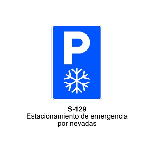 S-129 Estacionamiento de emergencia por nevadas