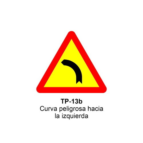 TP-13b Curva peligrosa hacia la izquierda