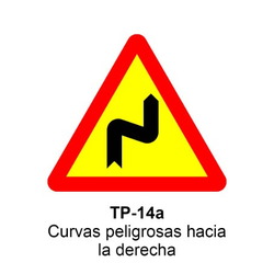 TP-14a Curvas peligrosas hacia la derecha
