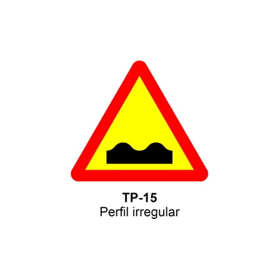 Señal MOPU acero triangular Señales de advertencia de peligro